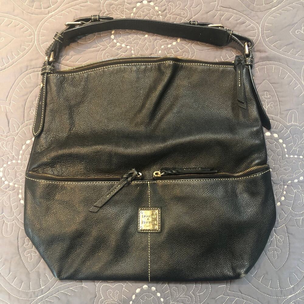 Dooney & Bourke Black Leather Hobo Bag